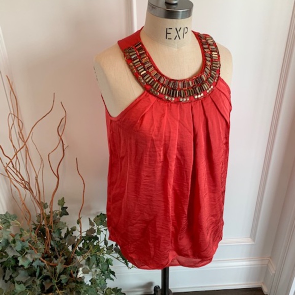 ADIVA NWT Women's Satin Halter Top - Picture 2 of 8